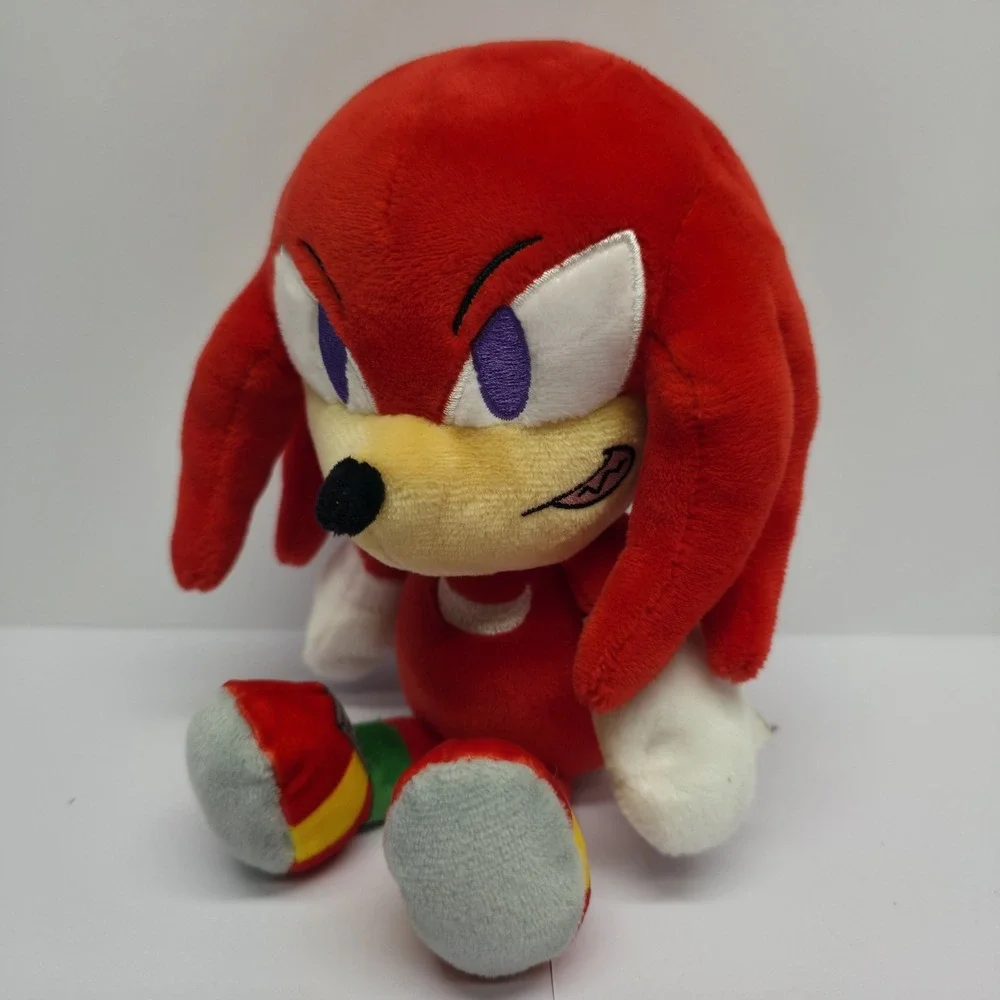 Sonic the Hedgehog KNUCKLES GRIN PLUSH Purple‎ Eyes Plush Toy